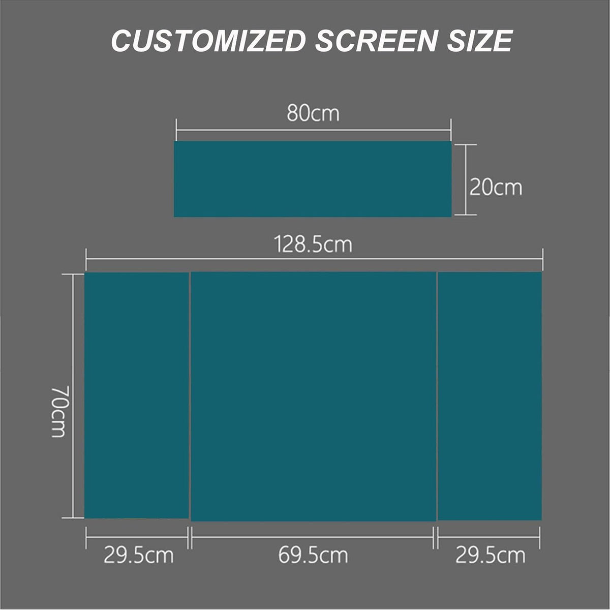 Portable Trade Show Counter Table Exhibition Foldable Promotional Counter Retail Advertising Display Banner Stand Supermarket Tasting Table Reception Event Desk (PVC Board, 80 * 40 * 85 cm)