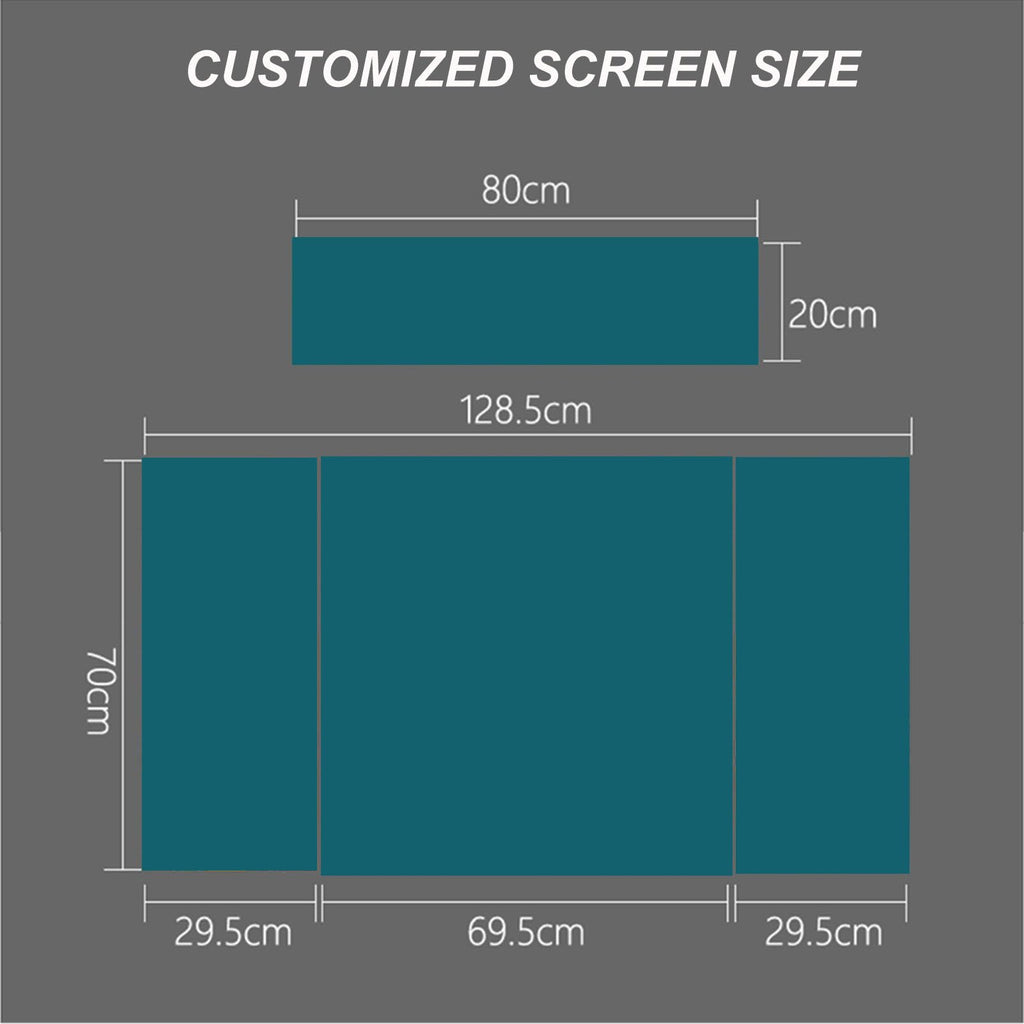 Portable Trade Show Counter Table Exhibition Foldable Promotional Counter Retail Advertising Display Banner Stand Supermarket Tasting Table Reception Event Desk (PVC Board, 80 * 40 * 85 cm)