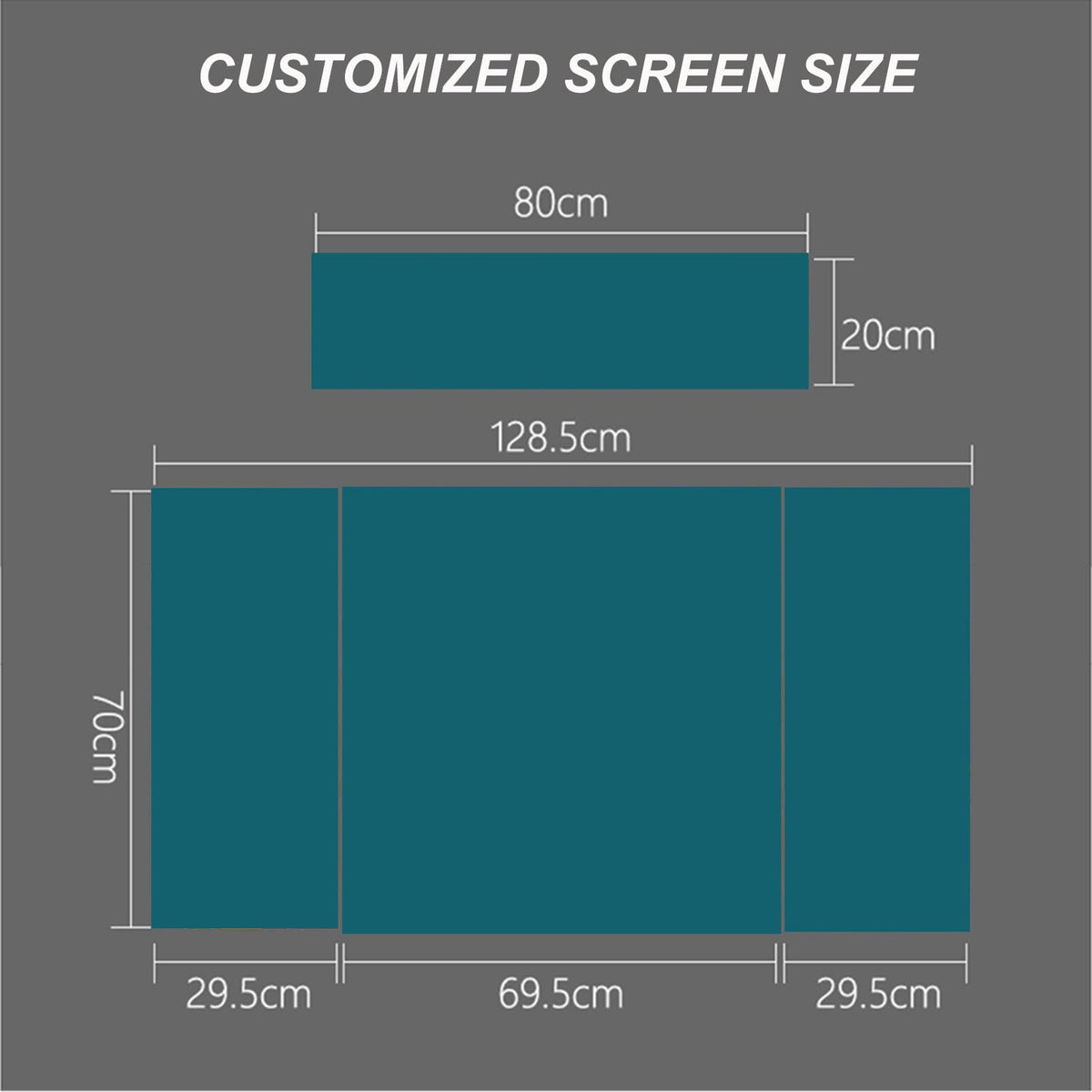 Portable Trade Show Counter Table Exhibition Foldable Promotional Counter Retail Advertising Display Banner Stand Supermarket Tasting Table Reception Event Desk (PVC Board, 80 * 40 * 85 cm)