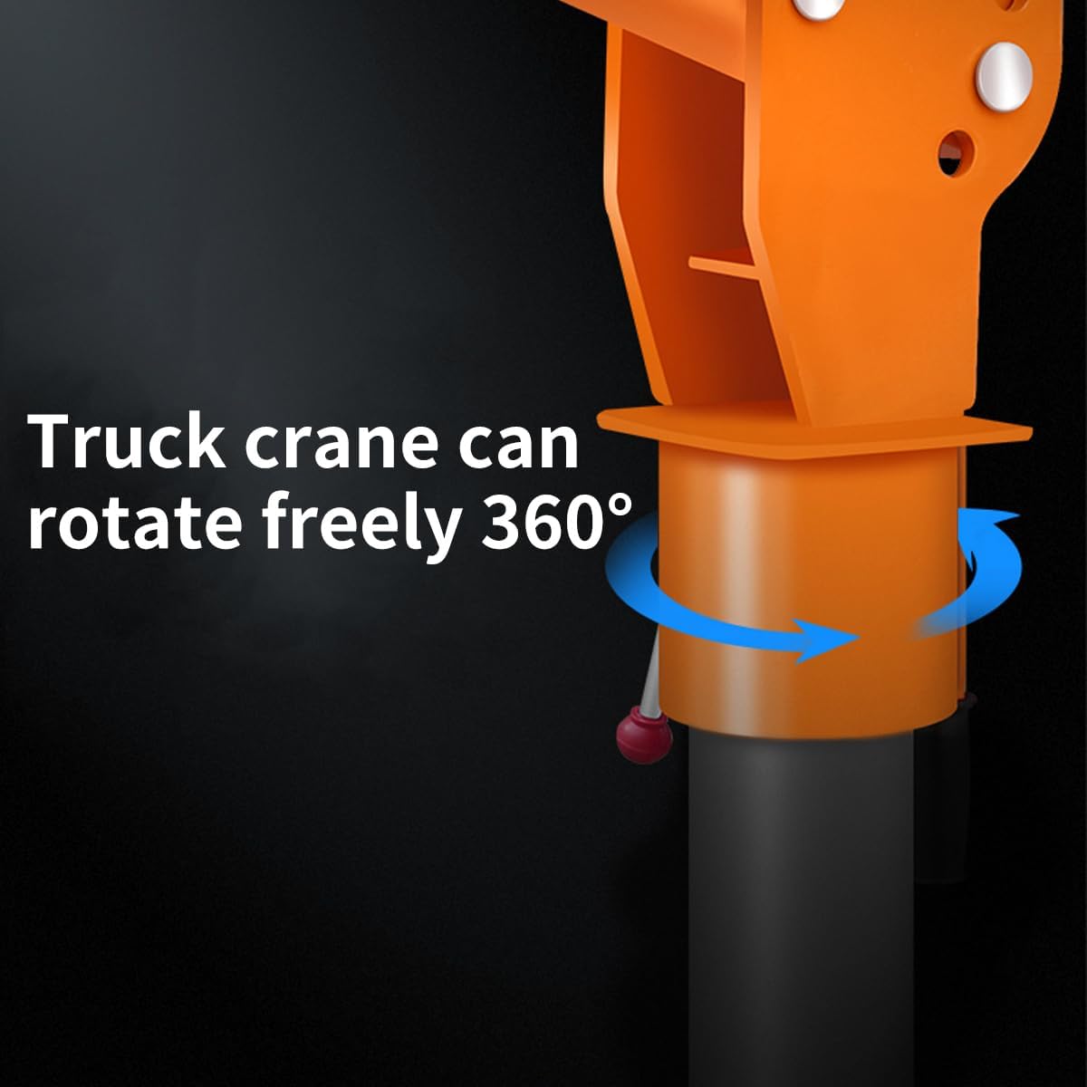new Folding Dismountable Household Jib Crane Truck - 1100lb Capacity 110V Electric Hoist, 880lb Pulling Force for Factories, Warehouses, Construction & Buildingï¼Orange