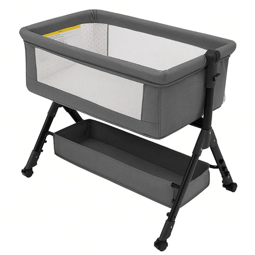 3-in-1 Baby Bassinet with Adjustable Height, Bedside Sleeper and Rocking Cradle