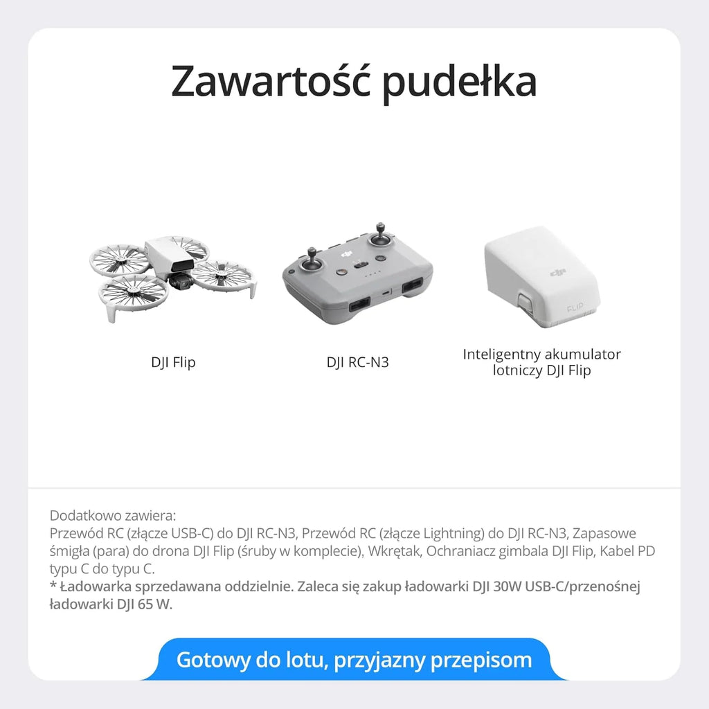 DJI Flip z kontrolerem RC 2 z wyświetlaczem, dron Follow Me z kamerą 4K UHD dla dorosłych, masa poniżej 249 g, 3-osiowy gimbal, transmisja wideo 13 km, start z dłoni i 31 min lotu