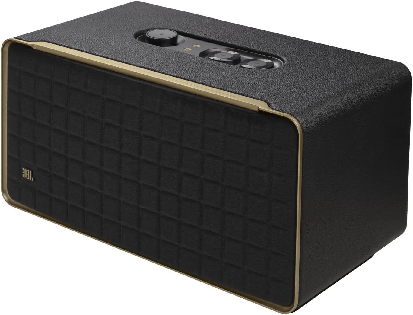JBL Authentics 300, Głośnik Bezprzewodowy, 8h Odtwarzania, z Wbudowanym Wi-Fi, Bluetooth, Dźwiękiem Stereo i Mocnym Basem, Kompatybilny z Alexa i Google Home, w Stylu Retro