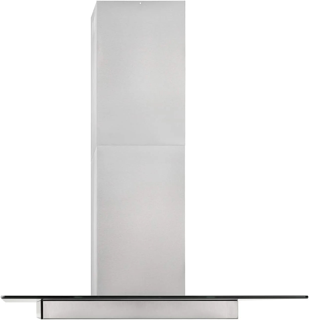 KKT KOLBE Okap kuchenny 90 cm, stal nierdzewna, czarne szkło, aplikacja Smart WiFi, funkcja automatycznego dopływu, obsługa SensorTouch, Delta-Insel-HC