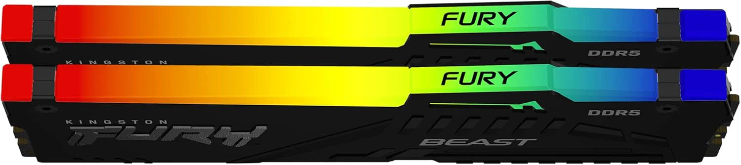 DDR5 64GB KIT 2x32GB PC 6000 Kingston FURY Beast RGB EX KF560C36BBEAK2-64