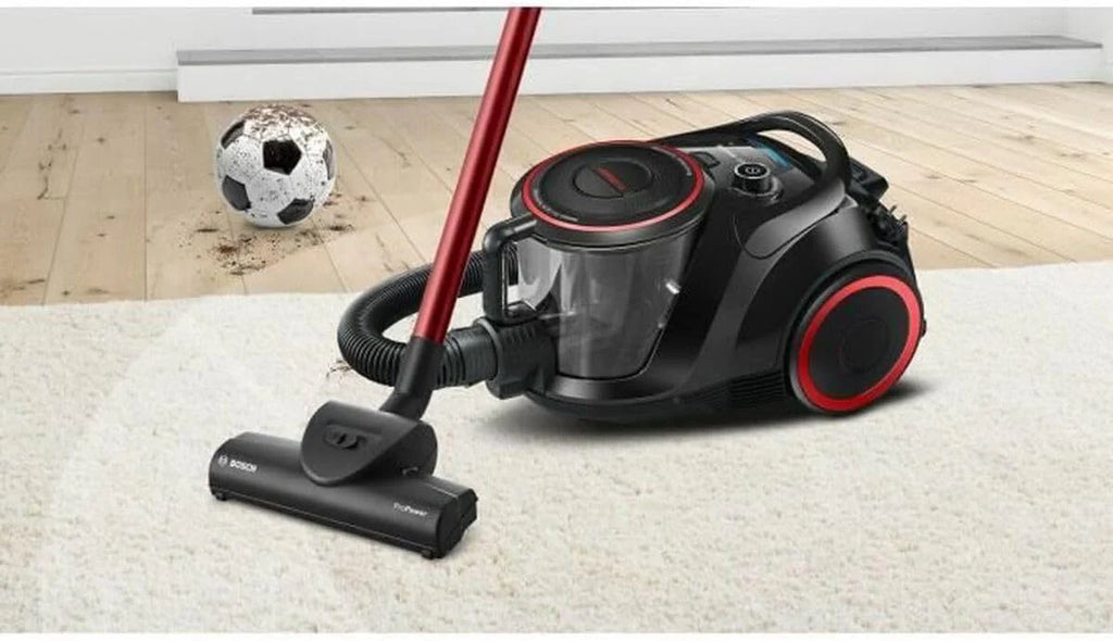 Bosch Seria 6 AGD, BGS41POW1, odkurzacz bezworkowy, pojemność 2,4 l, ściemniacz mocy uchwytu, promień działania 10 m, poziom hałasu 72 DB, czarny