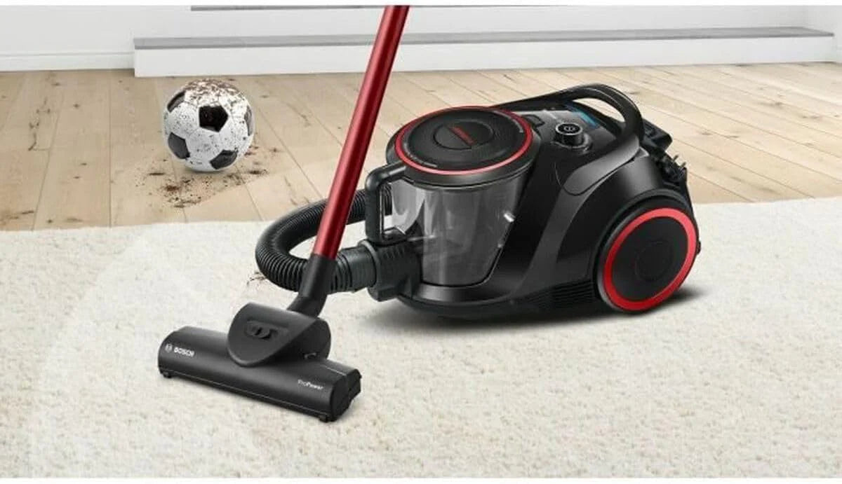 Bosch Seria 6 AGD, BGS41POW1, odkurzacz bezworkowy, pojemność 2,4 l, ściemniacz mocy uchwytu, promień działania 10 m, poziom hałasu 72 DB, czarny