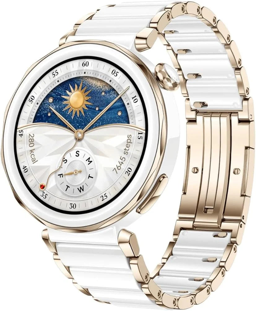 HUAWEI WATCH GT 5 Pro 42 mm Smartwatch, ostre krawędzie, profesjonalny zegarek sportowy, śledzenie stanu zdrowia, monitorowanie EKG, czas pracy baterii do 14 dni, GPS, połączenie Bluetooth, iOS i
