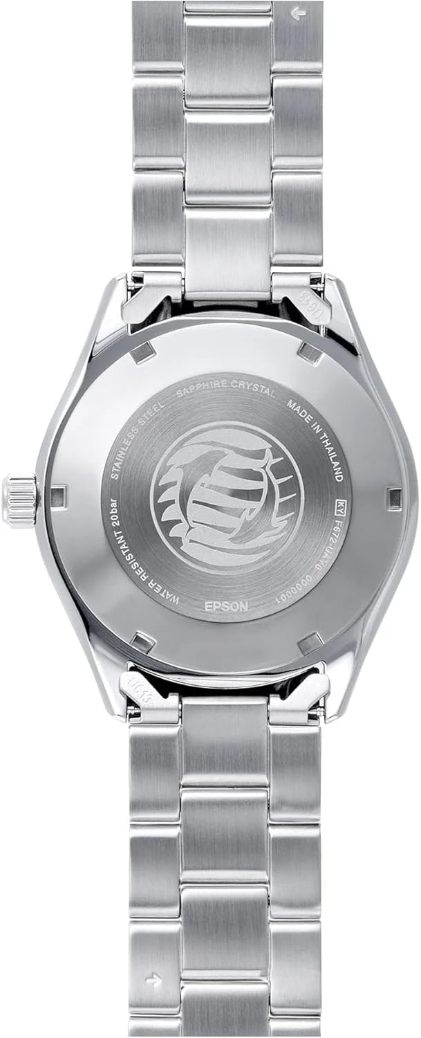 Orient Sports Mako 40 mm męski automatyczny ręczny mechaniczny zegarek sportowy ze stali nierdzewnej i koperta brązowa tarcza - RA-AC0Q17Y