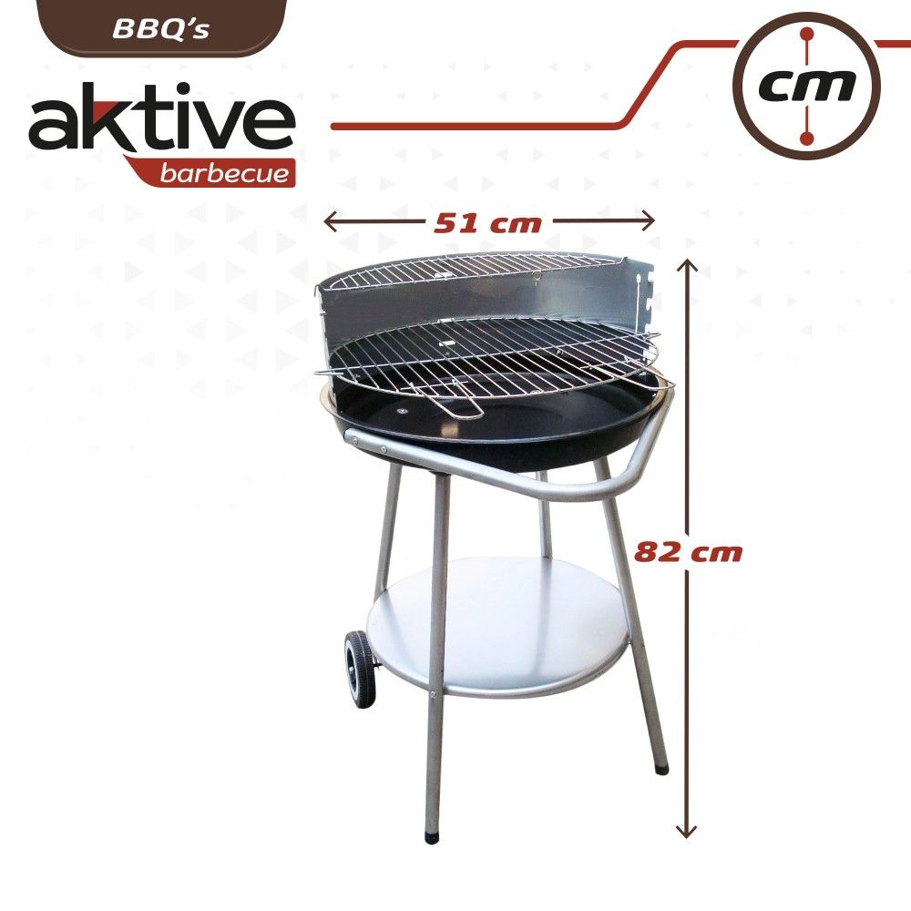 Przenośny okrągły grill Aktive