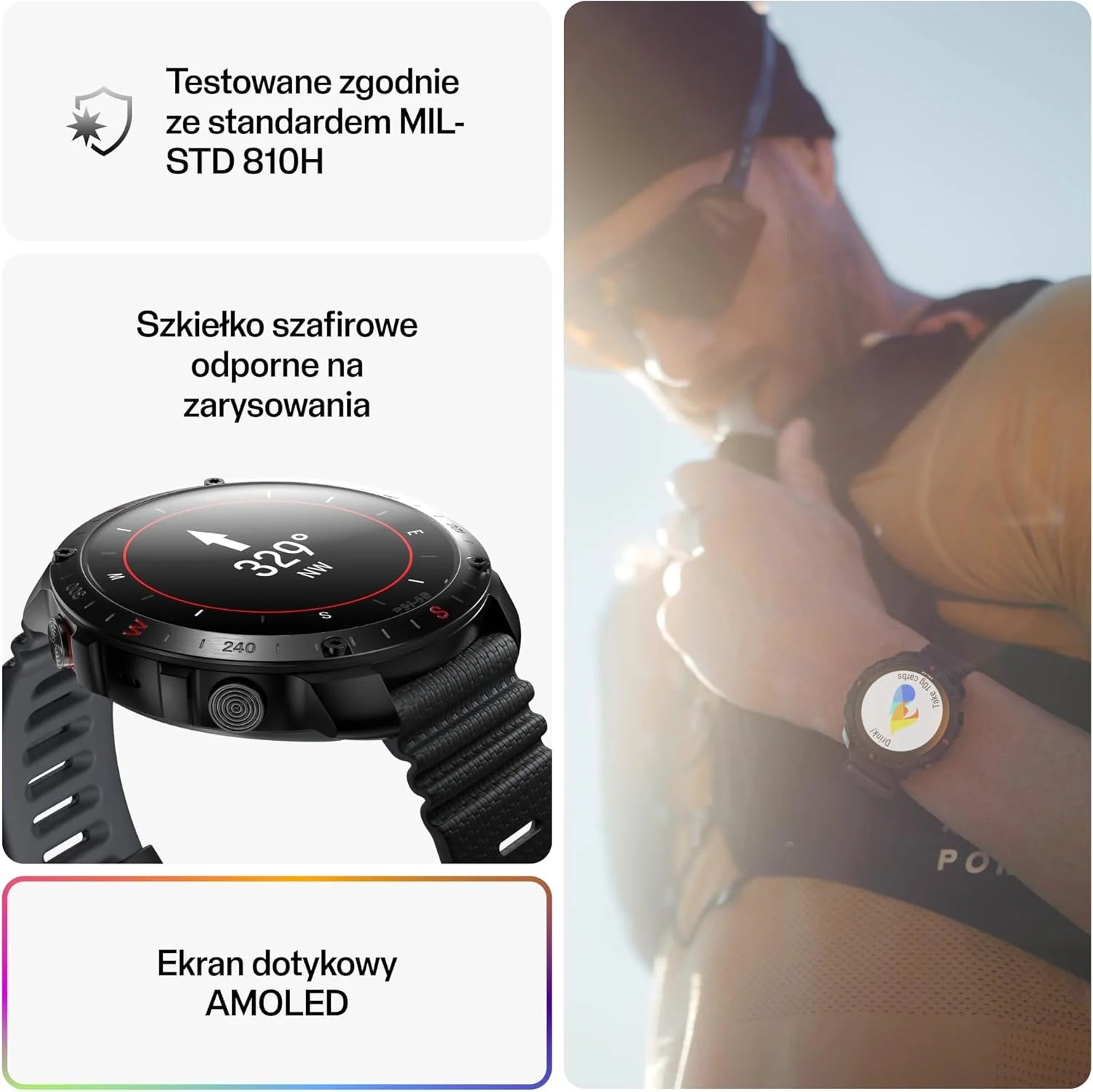 Polar Grit X2 Pro z GPS klasy premium – wytrzymały zegarek outdoorowy. Zaawansowana nawigacja i monitorowanie danych, sensor tętna i inne bioczujniki zaprojektowane dla najlepszej wydajności
