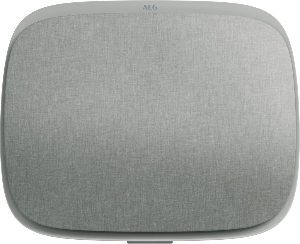 AEG APU72771DG oczyszczacz powietrza, filtr HEPA, eliminuje 99,5% bakterii, pojemność do 70 m2, 3 prędkości, dotykowy, sterowanie głosem, Wi-Fi, czujnik wilgotności/temperatury, filtrowanie 4 etapów,