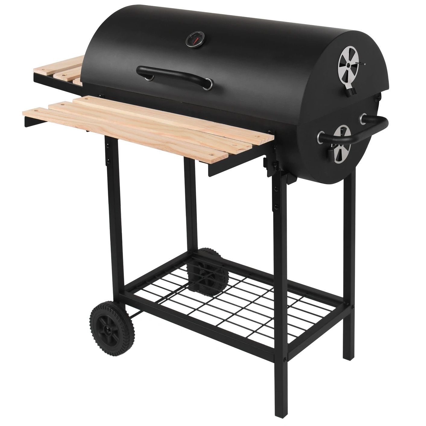 Grill węglowy Robby 76x33,5 cm z wózkiem - Smoker One XL