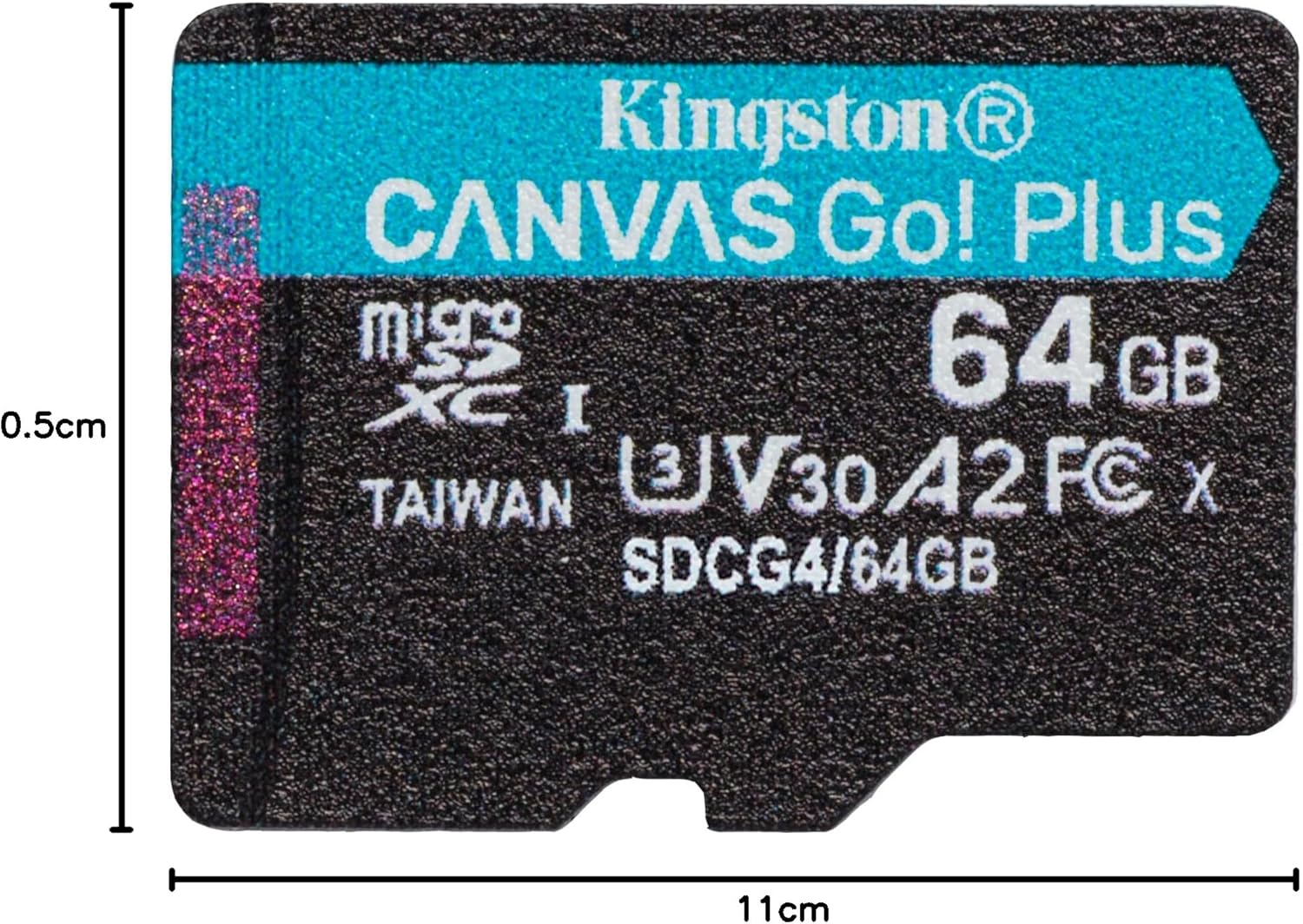 Kingston Canvas Go Plus karta pamięci microSDXC Gen4 200 MB/s A2 U3 V30 1 TB pojedyncze opakowanie bez karty ADP - SDCG4/1TBSP