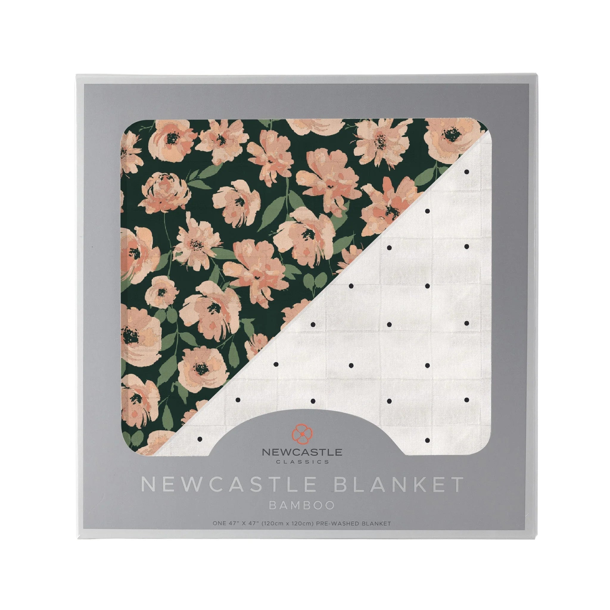 Canyon Sunset Flowers and White Polka Dot Blanket