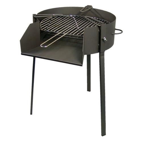 Okrągły grill ze stojakiem na paellę Ø60x75cm. 71582