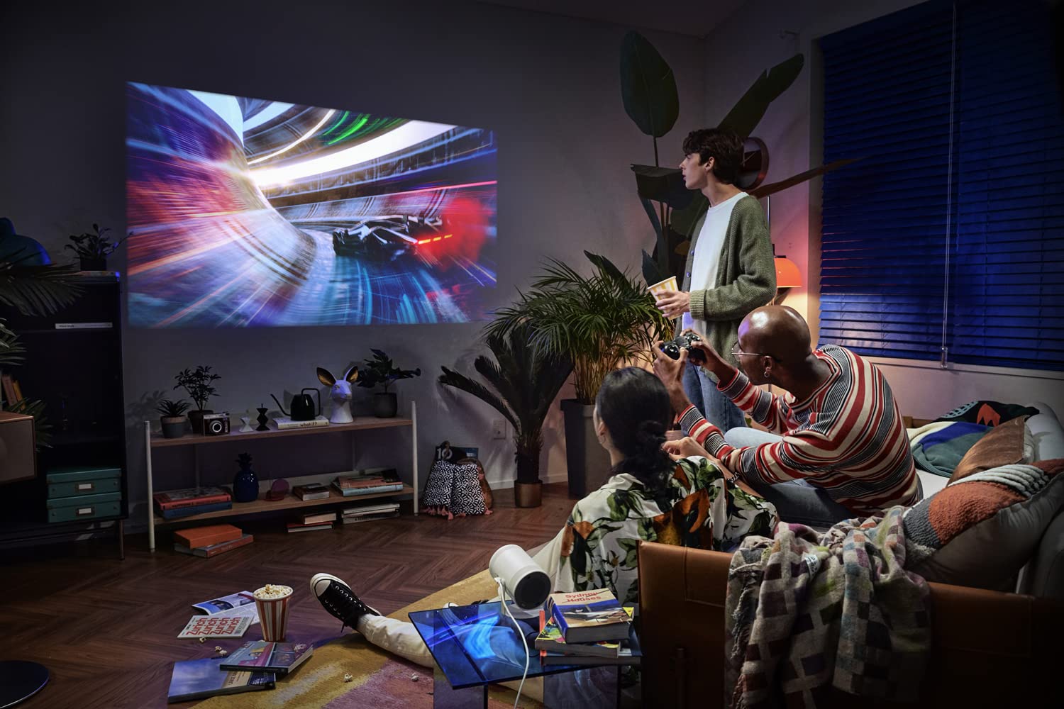 Samsung The Freestyle LFF3C Przenośny Projektor Led, Biały, 16:9