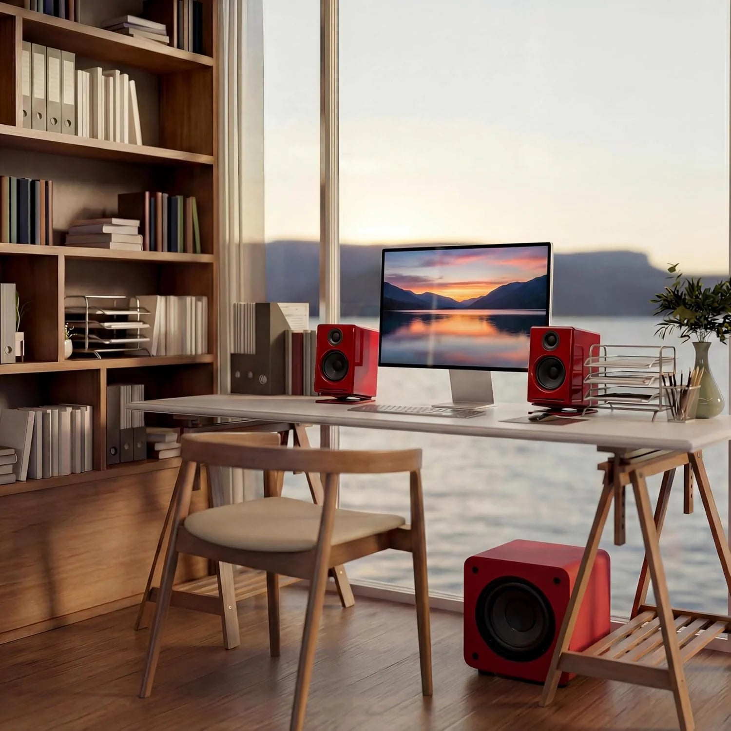 Głośniki komputerowe Audioengine A2 Bluetooth — bezprzewodowy system głośników komputerowych o mocy 60 W