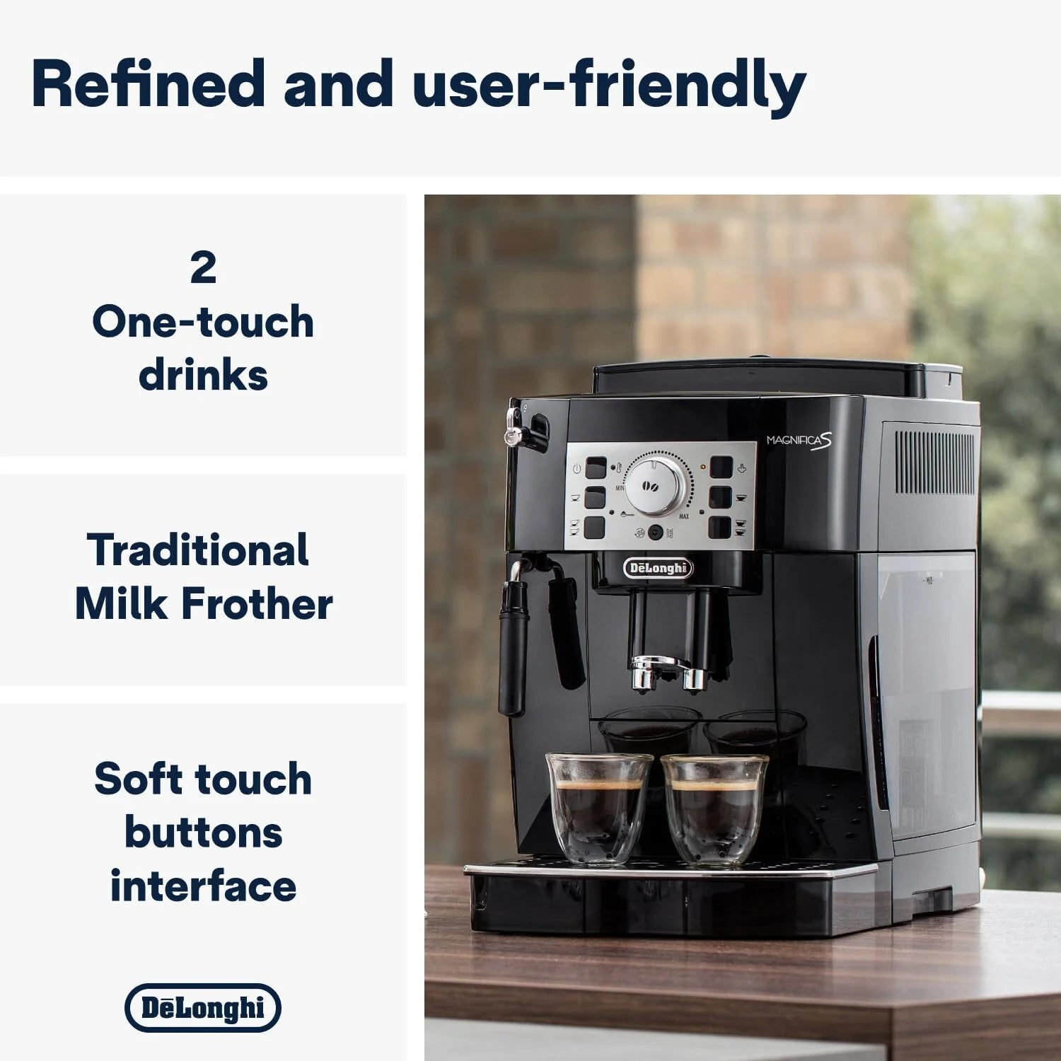 De'Longhi Magnifica S Ekspres do Kawy, Czarny, 1450W 240V