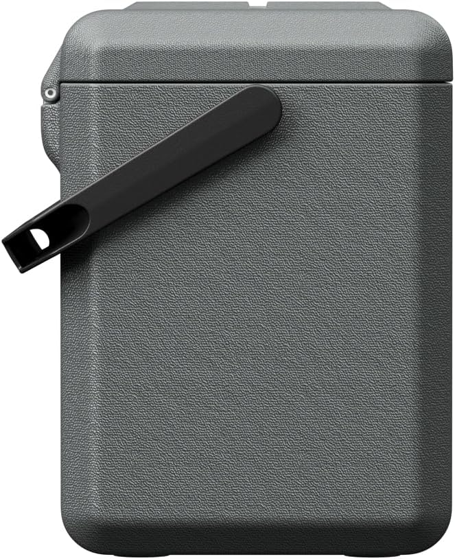 Yolco ET18 Carbon kompresorowa lodówka turystyczna 18 l z akumulatorem SC4B – przenośna lodówka i zamrażarka do -20°C, 12/24 V DC i 230 V, USB, do samochodu, ciężarówki, łodzi, na kemping, szara