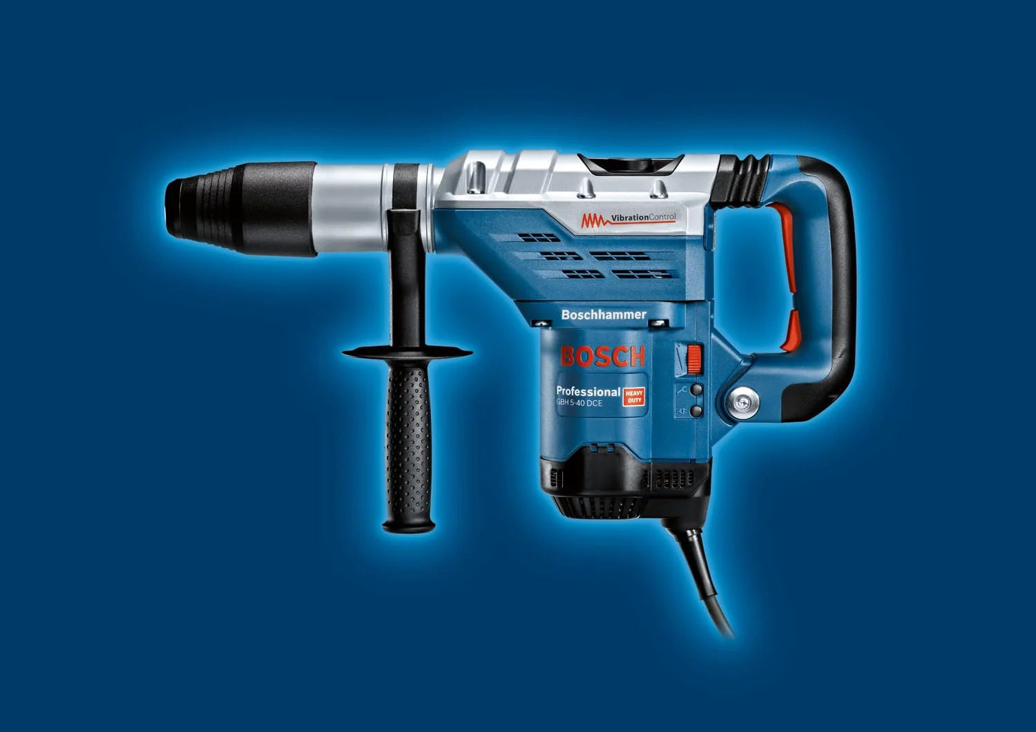 Bosch Professional: młot udarowo-obrotowy GBH 5-40 DCE (1 150 W, uchwyt SDS max, nominalna prędkość obrotowa 165 – 330 min-1, walizka)