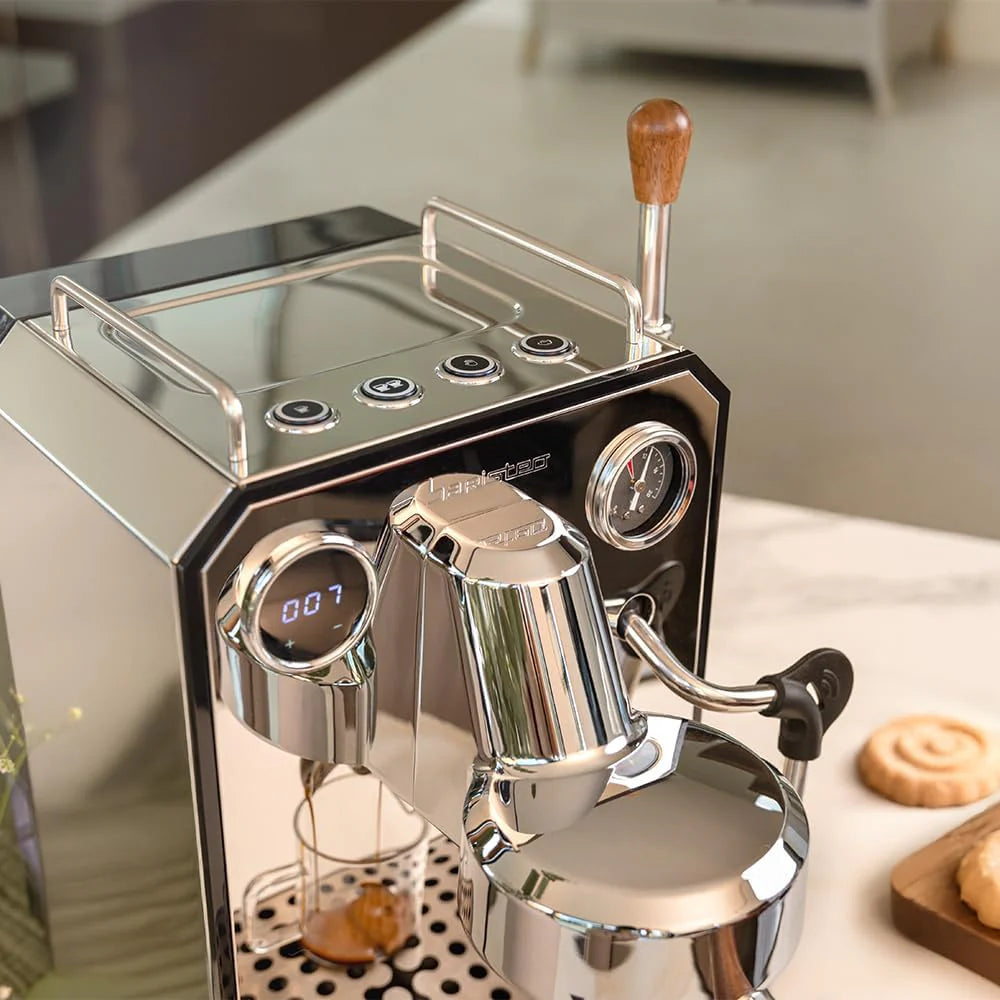 Cecotec Ekspres do kawy Barista Baristeo Intima, profesjonalny ekspres do kawy Barista, system wstępnego parzenia, pompa 15 bar, łatwe napełnianie, zbiornik na wodę 1,7 l i podgrzewacz do filiżanek