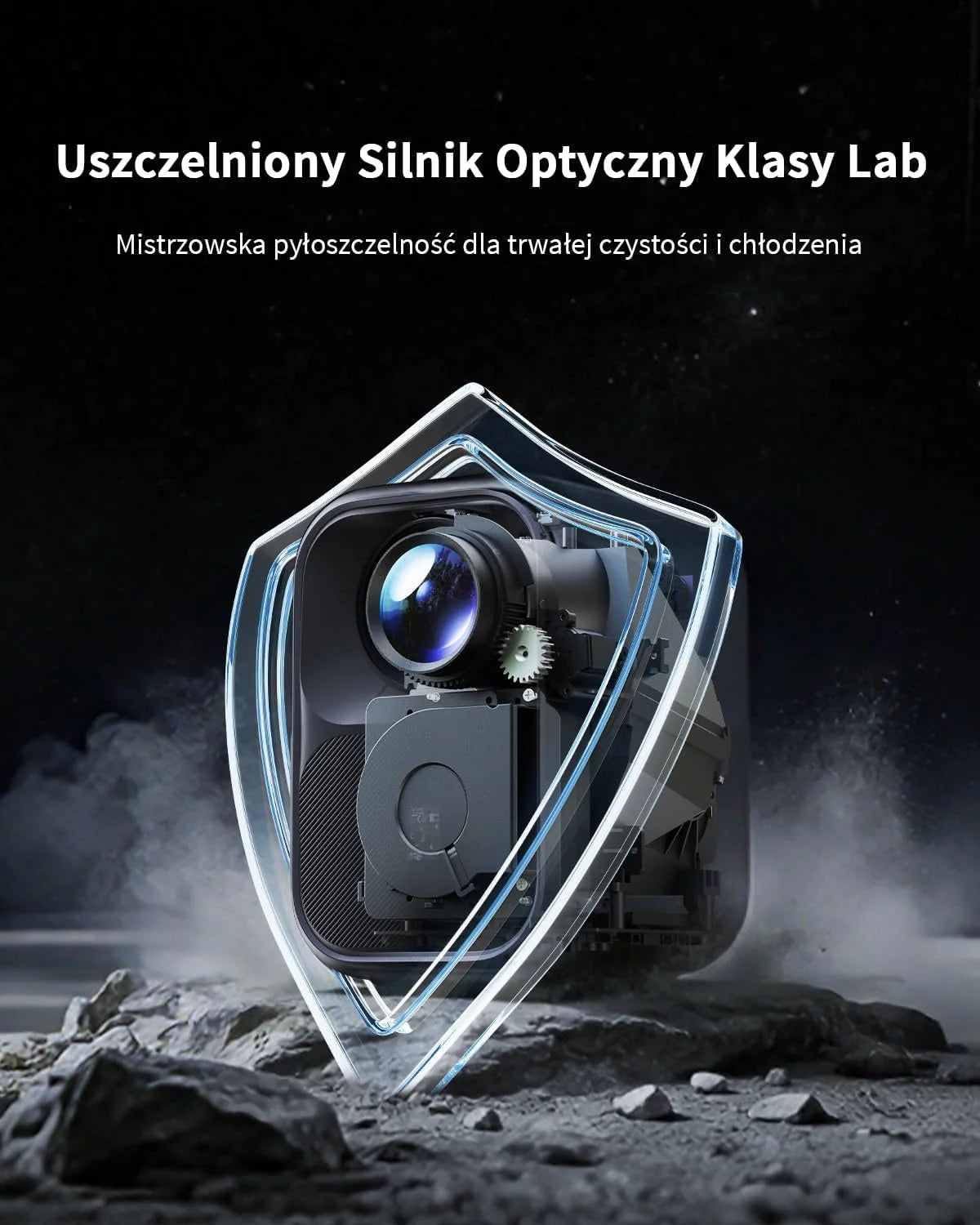 WEMAX Inteligentny Projektor Google TV 1080P Full HD, Obsługa 4K, 320 ISO Lm, MEMC Płynność na Mecze 2026, Auto Focus i Keystone, Omijanie Przeszkód, HDR10, Dolby Audio, WiFi 5G, Bluetooth