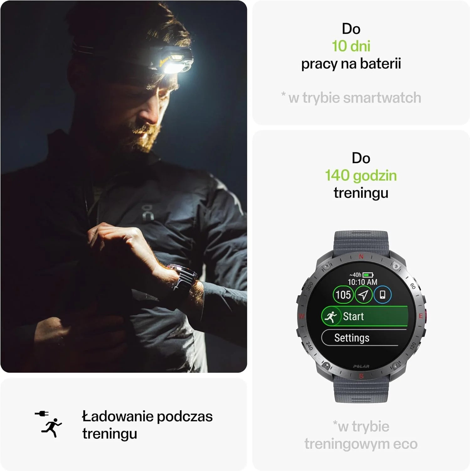 Polar Grit X2 Pro z GPS klasy premium – wytrzymały zegarek outdoorowy. Zaawansowana nawigacja i monitorowanie danych, sensor tętna i inne bioczujniki zaprojektowane dla najlepszej wydajności