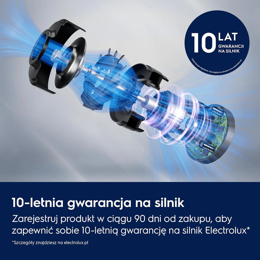 Electrolux Odkurzacz Bezprzewodowy Ultimate 800 EP82AB25UG, Dysza wielopowierzchniowa PowerPro, Ergonomiczna konstrukcja i tryb automatyczny na powierzchni, Czas pracy 90 minut, Miejska Szarość