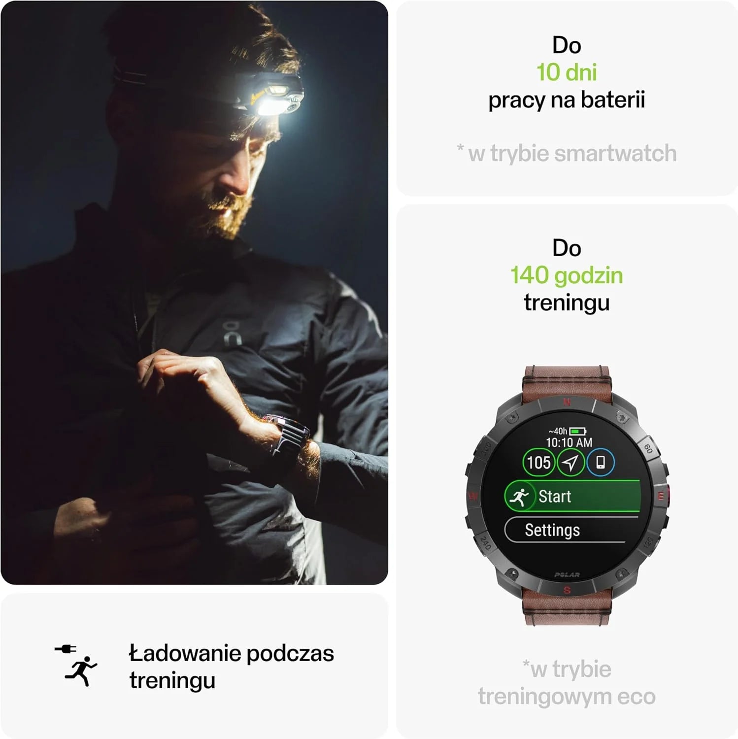 Polar Grit X2 Pro z GPS klasy premium – wytrzymały zegarek outdoorowy. Zaawansowana nawigacja i monitorowanie danych, sensor tętna i inne bioczujniki zaprojektowane dla najlepszej wydajności