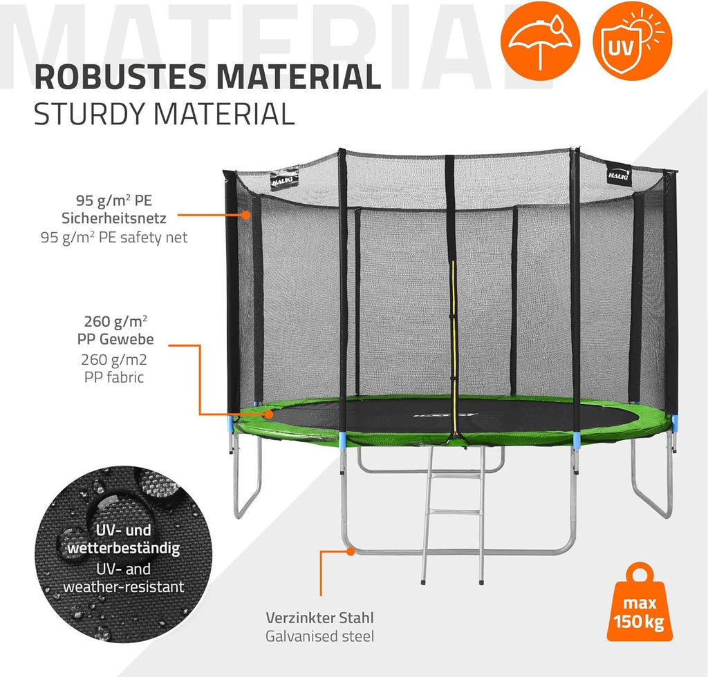 Hauki Trampolin Outdoor Ø183/244/305/366/427 cm PL