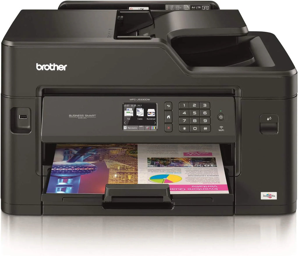 Brother MFC-J5330DW drukarka wielofunkcyjna 4 w 1, profesjonalna drukarka atramentowa, Business Smart, A3, automatyczna drukarka dwustronna, Airprint.