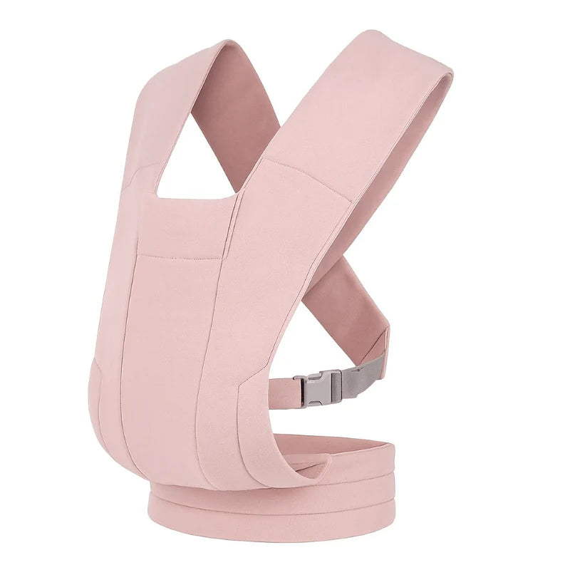 Knit Front Carry Baby Carrier with Adjustable Straps and Buckle Waist