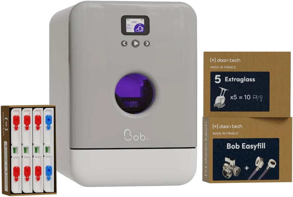 Bob mini zmywarka Made in France Pakiet Premium (Srebo)