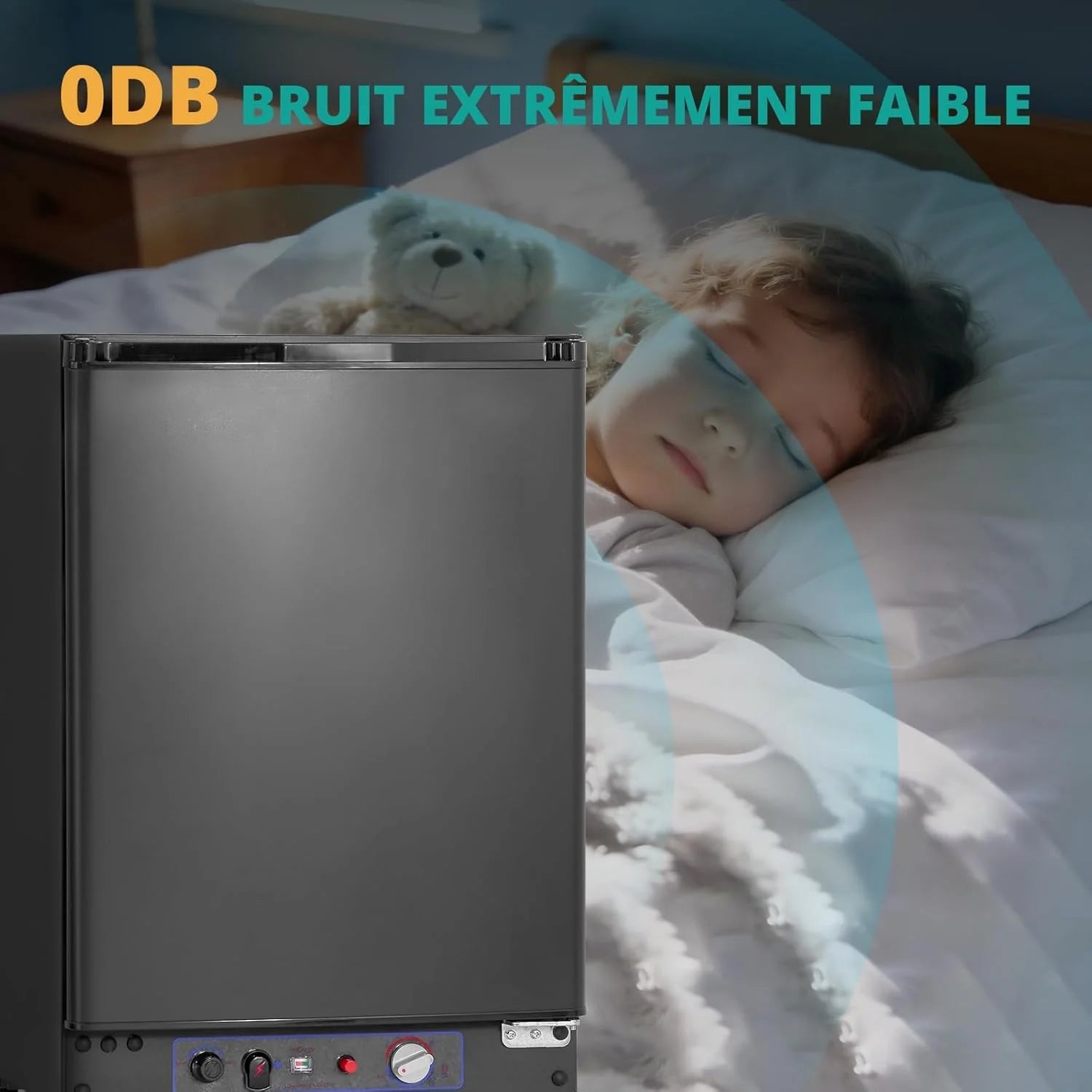 SMETA 60L Lodówka Gazowa 12V, 230V, AC/DC, 3-Drożna, Z Odwracalnymi Drzwiami, Idealna Do Przyczepy Kempingowej, Vanów, Kempingu, Off-Grid, Domków Letniskowych i Garaży