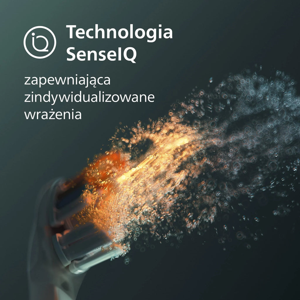 Philips Sonicare DiamondClean 9900 Prestige Elektryczna szczoteczka do zębów z technologią i aplikacją SenseIQ, 5 trybów szczotkowania, etui podróżne do ładowania, kolor szampański, HX9992/44