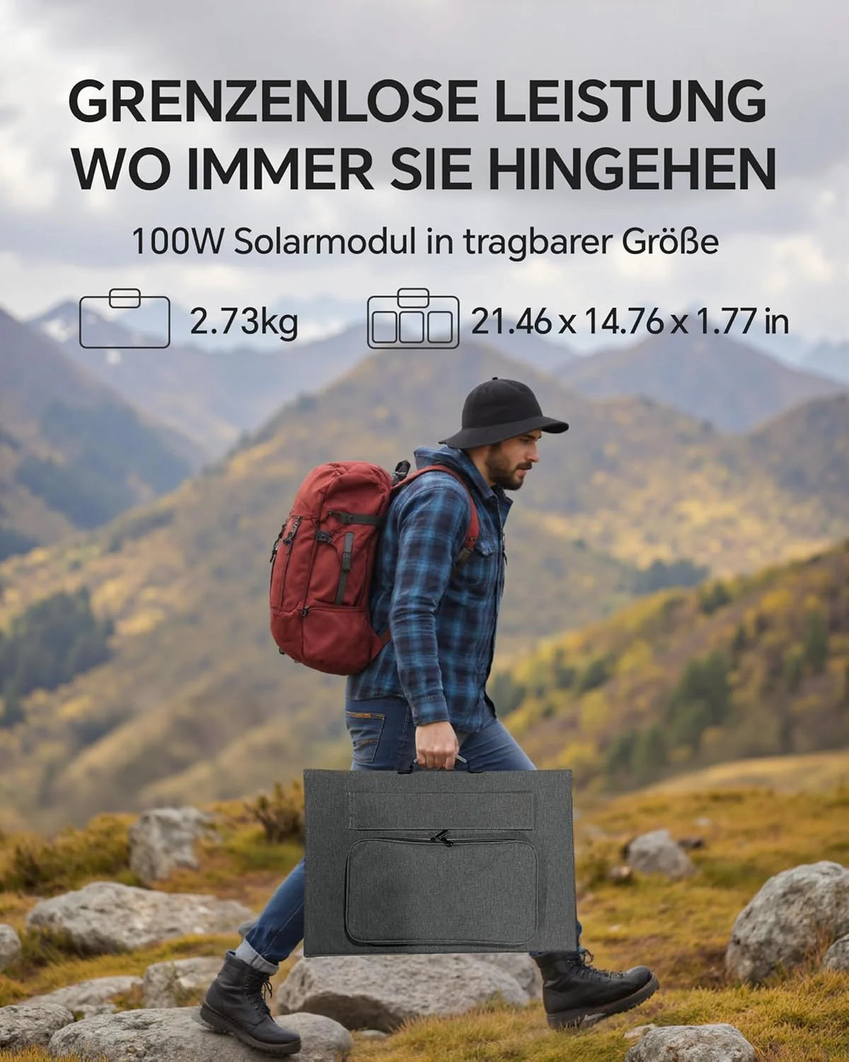 Generator solarny N1200 z panelem słonecznym 200 W, przenośna stacja zasilająca 1102,5 Wh, gniazdka 1200 W AC, generator solarny PD100 W, baterie LiFePO4, na kemping, do kamperów, awarii