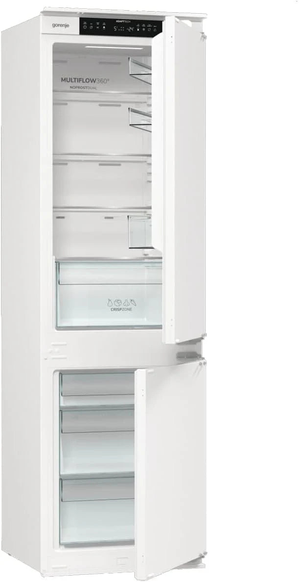 Gorenje NRKI517E41 lodówko-zamrażarka do zabudowy/178 nisza/zawias do drzwi przesuwnych/EEK:E/NoFrost DualAdvance/252L/AdaptTech/SuperCool/ConvertActive/EcoMode/wys. x szer. x gł.: 177,2 x 54 x 54,5