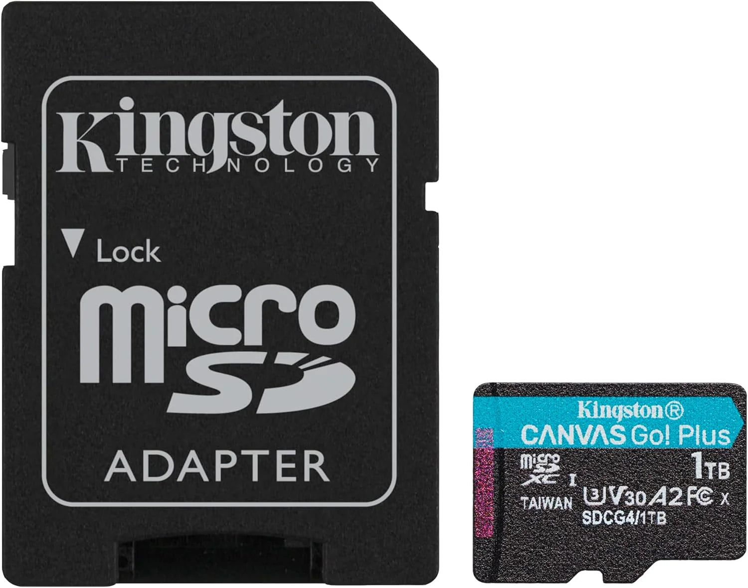 Kingston Canvas Go Plus karta pamięci microSDXC Gen4 200 MB/s A2 U3 V30 1 TB pojedyncze opakowanie bez karty ADP - SDCG4/1TBSP