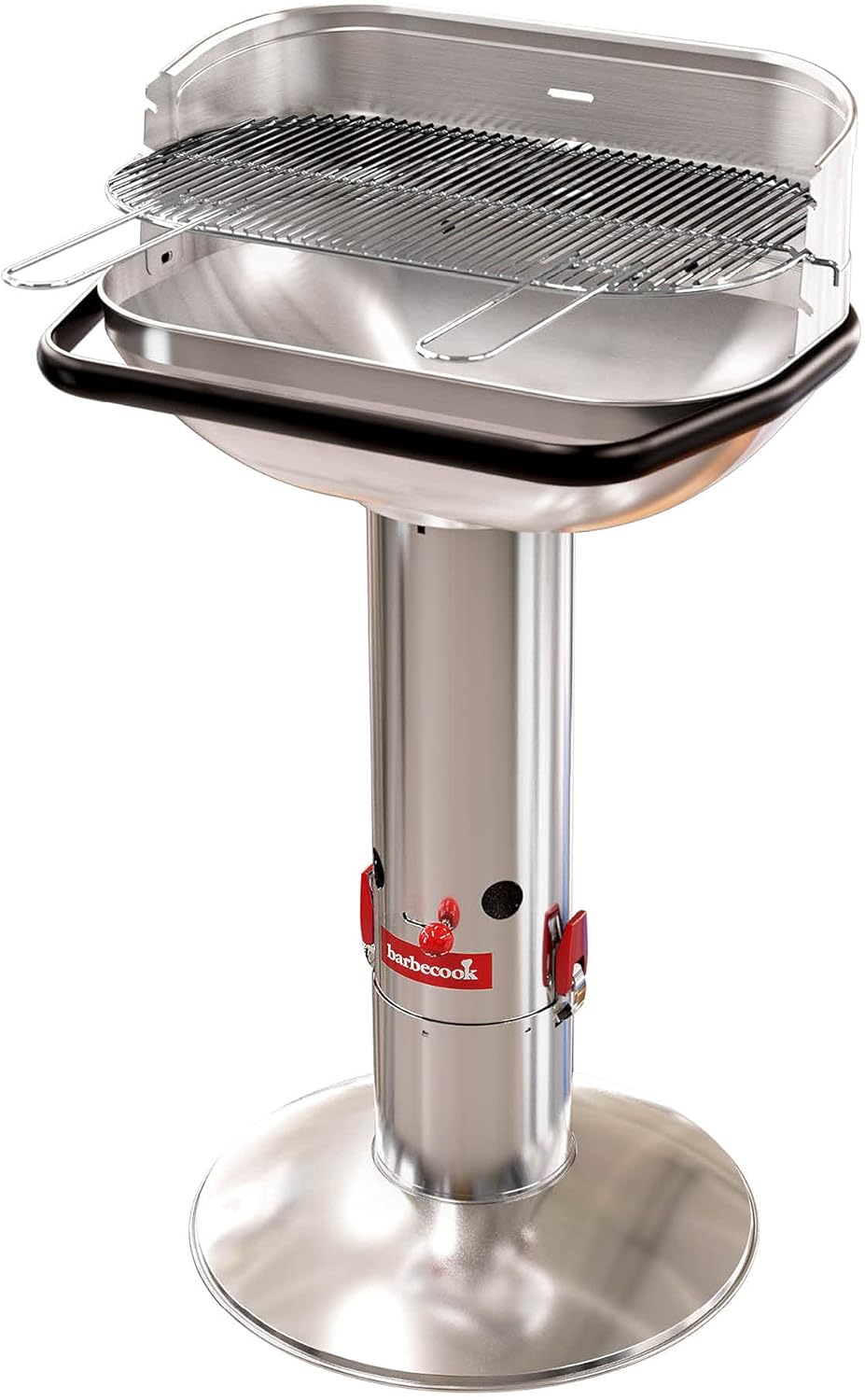 Barbecook Loewy 50 grill węglowy w kolorze metalicznym ze stali nierdzewnej Ø 47,5 cm wys. 99 cm 2234512000 szary