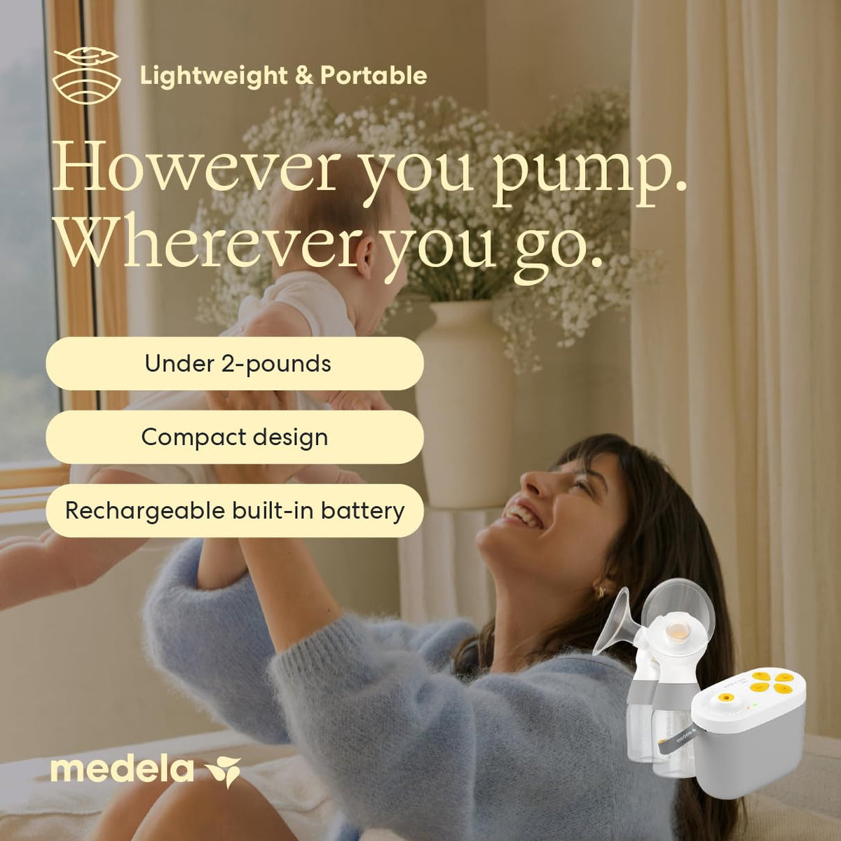 Medela Pump in Style Pro+ Hands Free & Bottles Electric Breast Pump Bundle