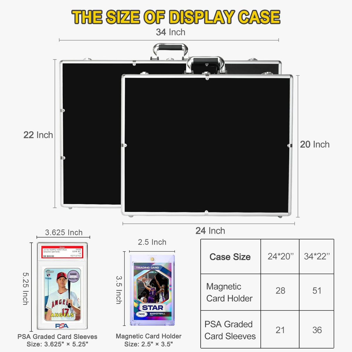 2 Pcs Trade Show Display Case â 34"x22" Large Tabletop Showcase