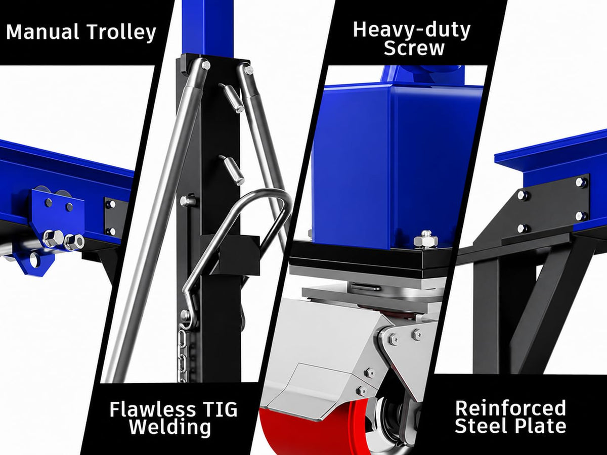 SILVEL 3 Ton 6600Lbs Gantry Crane for Factories, Warehouses, Garage, Blue