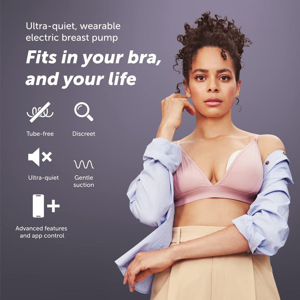 Elvie - Double, Wearable Breast Pump w/App - The Smallest & Quietest - Portable - Hands Free & Discreet - Automated with Four Personalized Settings