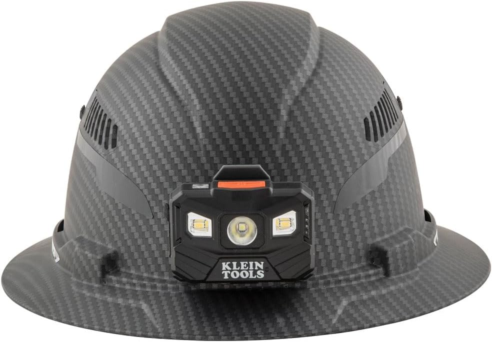 Klein Tools KARBN Full Brim Vented Hard hat, Class C, Premium Comfort and Jobsite Protection