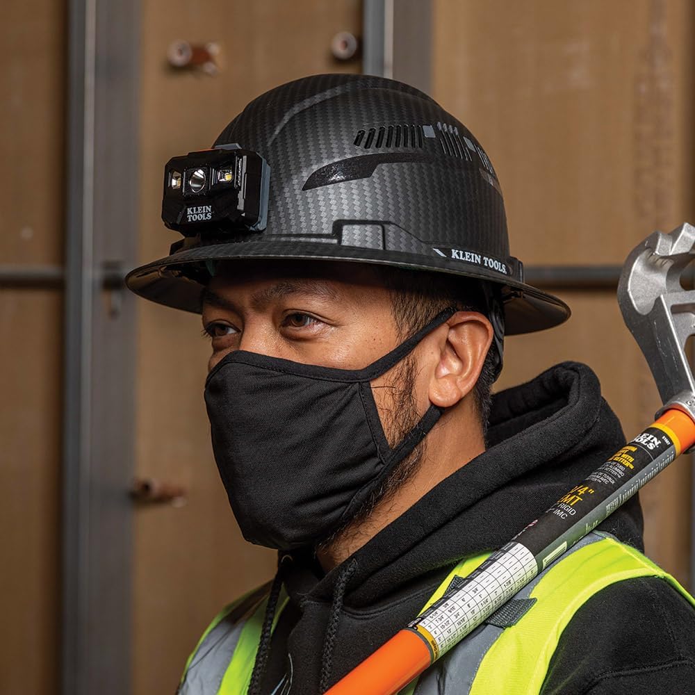 Klein Tools KARBN Full Brim Vented Hard hat, Class C, Premium Comfort and Jobsite Protection
