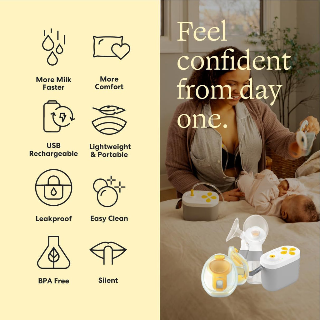 Medela Pump in Style Pro+ Hands Free & Bottles Electric Breast Pump Bundle