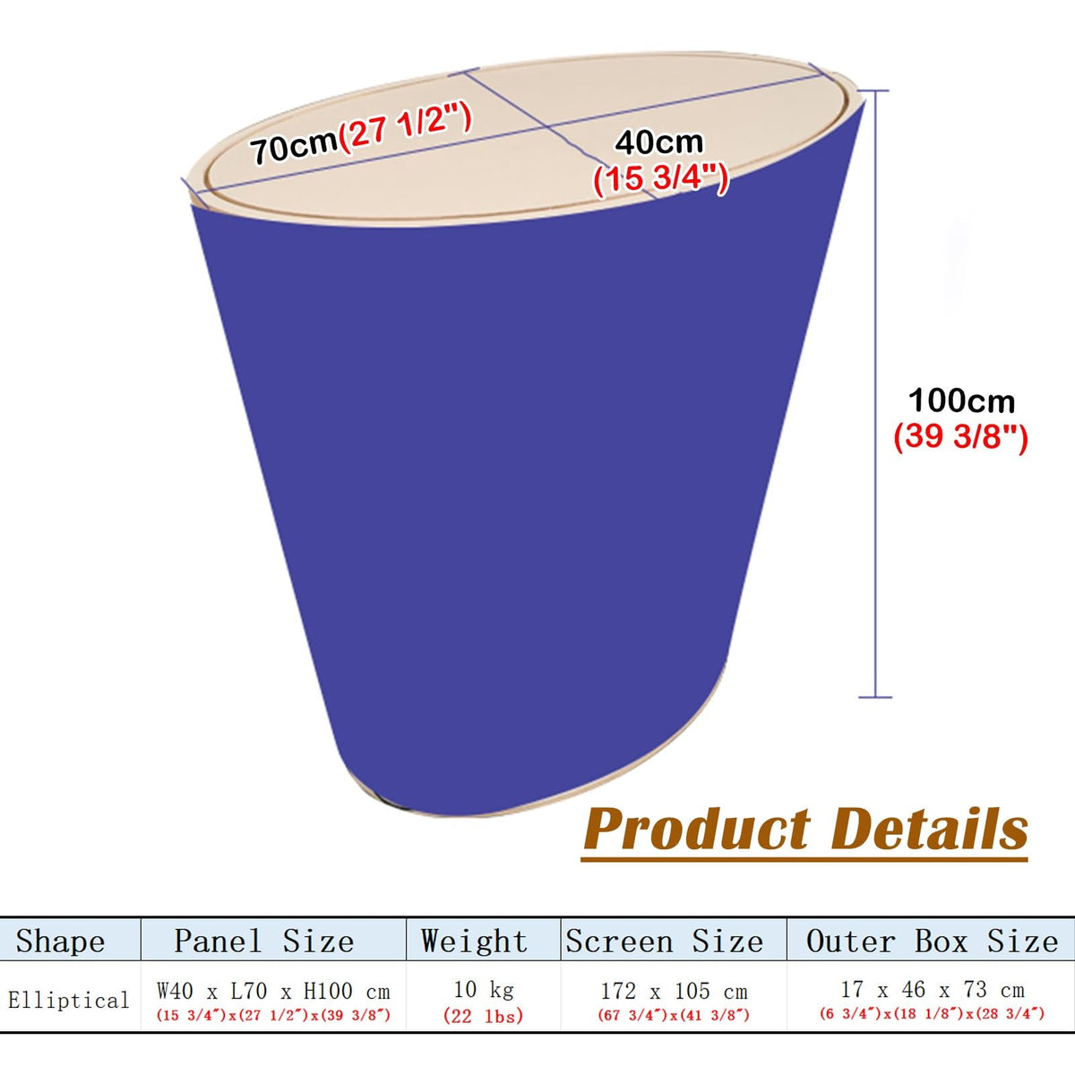 Lifting Podium Table Tradeshow Counter with LED Light, Customize Display Exhibition Vendor Event Desk, Portable Foldable Promotion Counter Stand(Rectangular,3pcs)