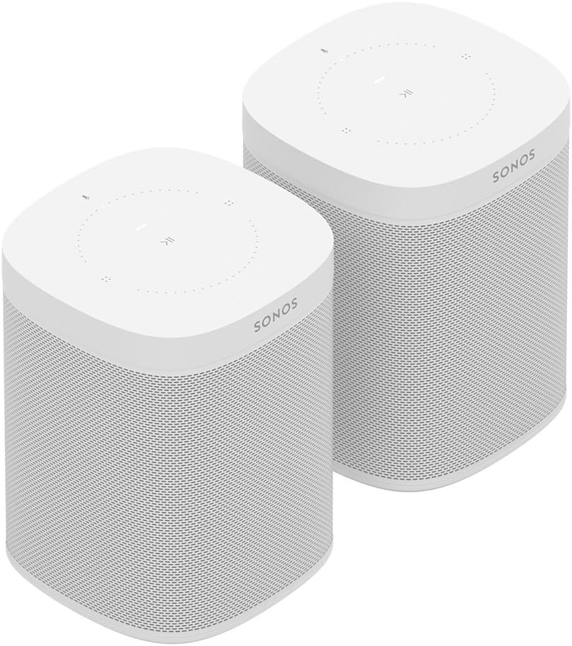 Sonos One Smart Zestaw głośników - głośniki multiroom WiFi, Alexa, Airplay, Streaming 4-Raum Set czarny