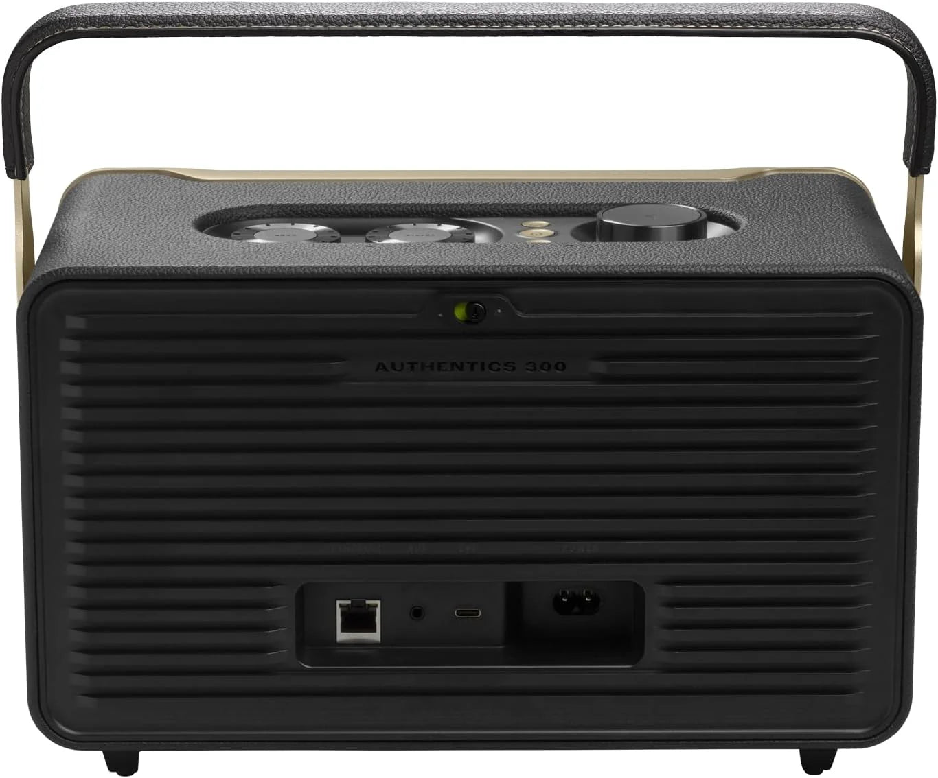 JBL Authentics 300, Głośnik Bezprzewodowy, 8h Odtwarzania, z Wbudowanym Wi-Fi, Bluetooth, Dźwiękiem Stereo i Mocnym Basem, Kompatybilny z Alexa i Google Home, w Stylu Retro